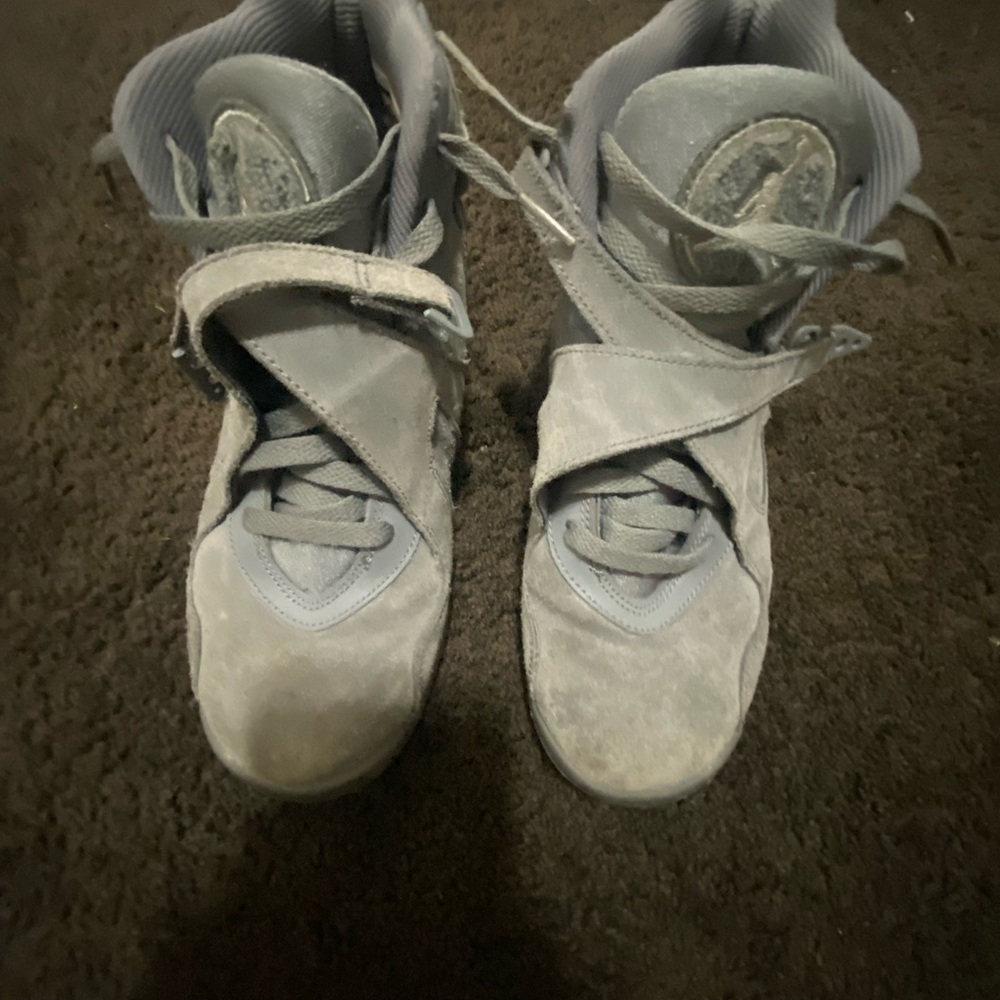 Jordan 8 all grey shoes